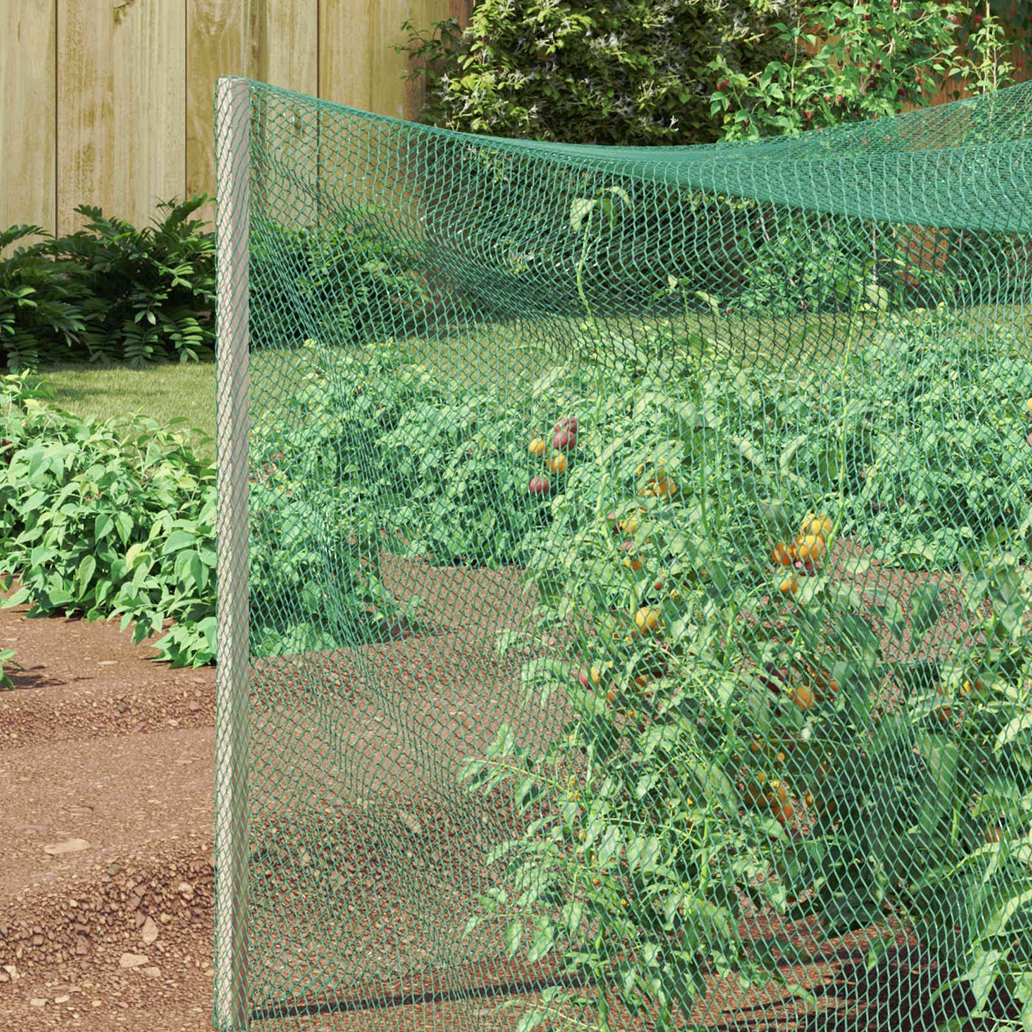 Vogelschutznetz Grün 2 x 25 m Polyethylen