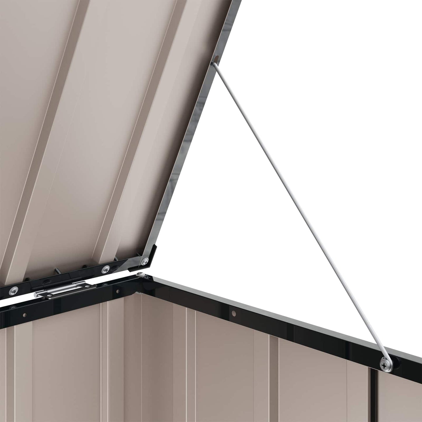 Gartenlagerbox Schwarz 101 x 56,5 x 50 cm Stahl