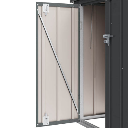 Gartenlagerbox Schwarz 101,5 x 107 x 100 cm Stahl