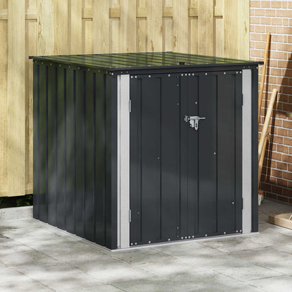 Gartenlagerbox Schwarz 101,5 x 107 x 100 cm Stahl
