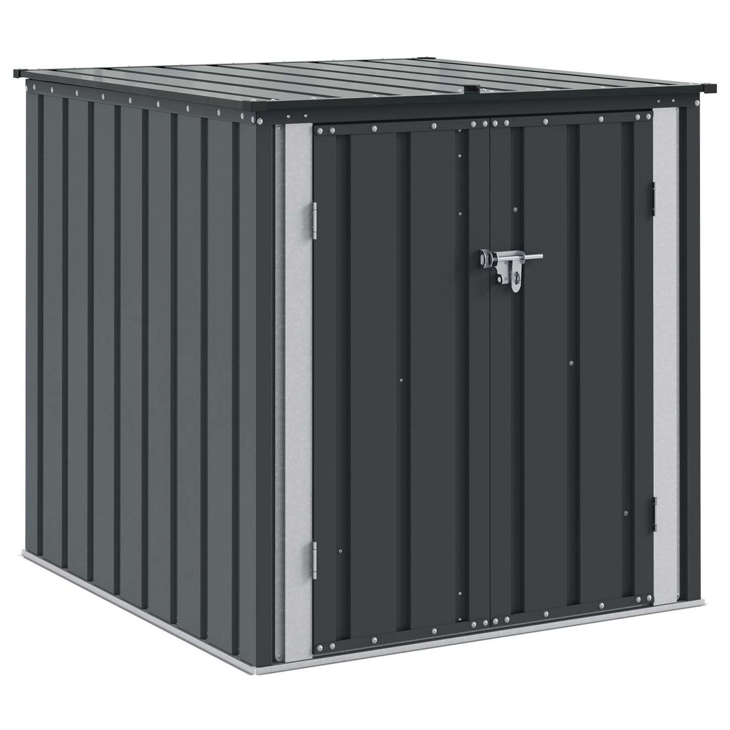 Gartenlagerbox Schwarz 101,5 x 107 x 100 cm Stahl