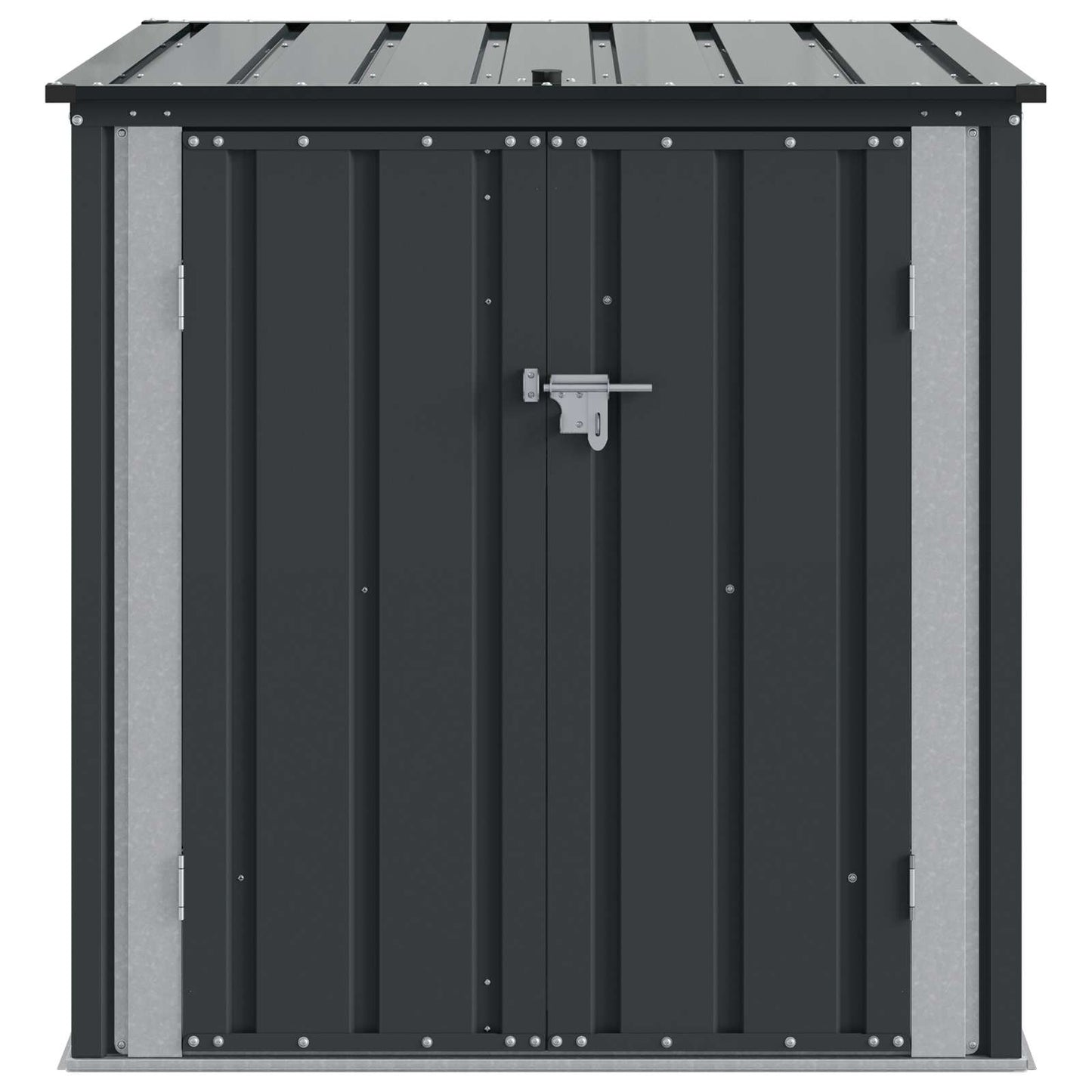 Gartenlagerbox Schwarz 101,5 x 107 x 100 cm Stahl