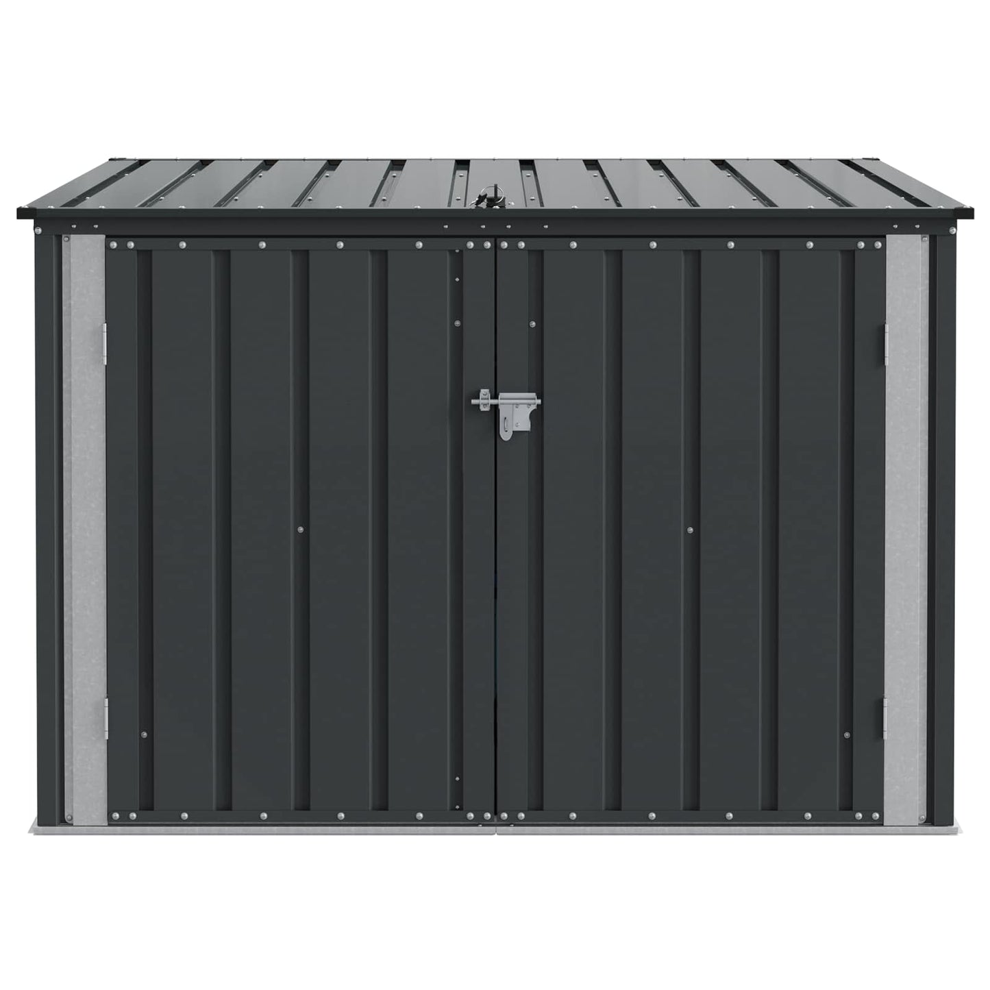 Gartenlagerbox Schwarz 151,5 x 107 x 100 cm Stahl