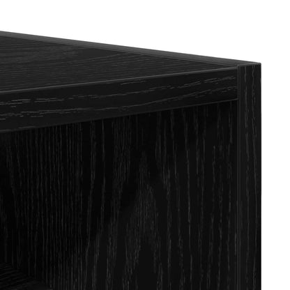 vidaXL Hängeschrank mit Regal Schwarz Eichen-Optik 20 x 29,5 x 60 cm