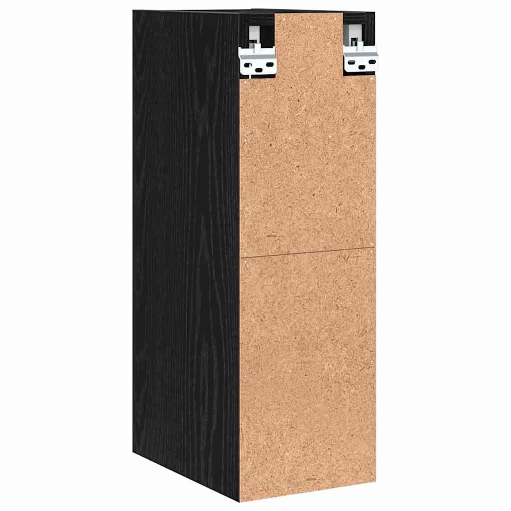 vidaXL Hängeschrank mit Regal Schwarz Eichen-Optik 20 x 29,5 x 60 cm