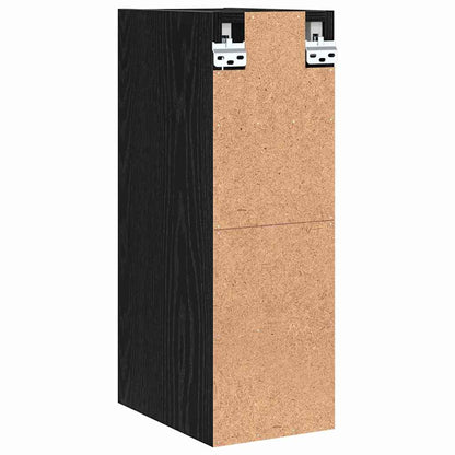 vidaXL Hängeschrank mit Regal Schwarz Eichen-Optik 20 x 29,5 x 60 cm