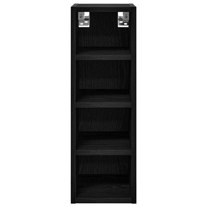vidaXL Hängeschrank mit Regal Schwarz Eichen-Optik 20 x 29,5 x 60 cm
