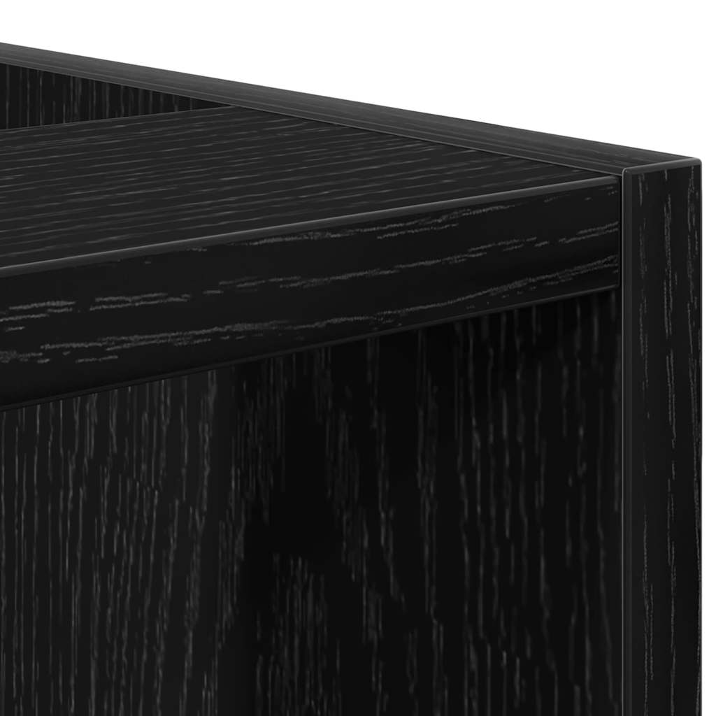 vidaXL Küchenunterschrank Schwarz Eichen-Optik 30 x 44,5 x 81,5 cm