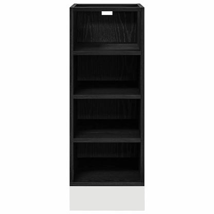 vidaXL Küchenunterschrank Schwarz Eichen-Optik 30 x 44,5 x 81,5 cm