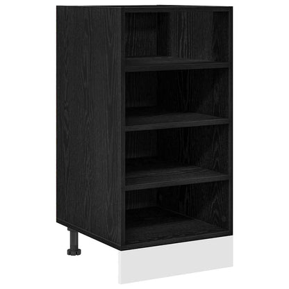 vidaXL Küchenunterschrank Schwarz Eichen-Optik 40 x 44,5 x 81,5 cm