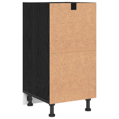vidaXL Küchenunterschrank Schwarz Eichen-Optik 40 x 44,5 x 81,5 cm