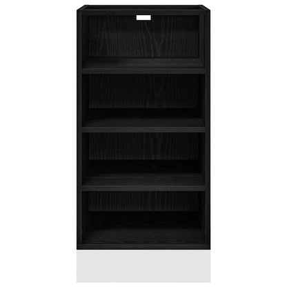 vidaXL Küchenunterschrank Schwarz Eichen-Optik 40 x 44,5 x 81,5 cm
