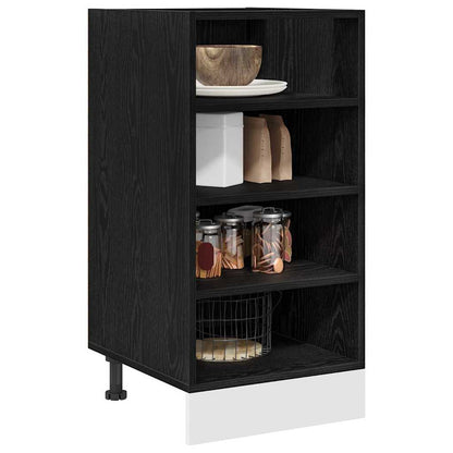 vidaXL Küchenunterschrank Schwarz Eichen-Optik 40 x 44,5 x 81,5 cm