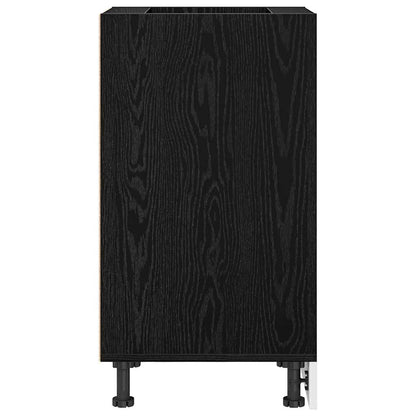 vidaXL Küchenunterschrank Schwarz Eichen-Optik 40 x 44,5 x 81,5 cm