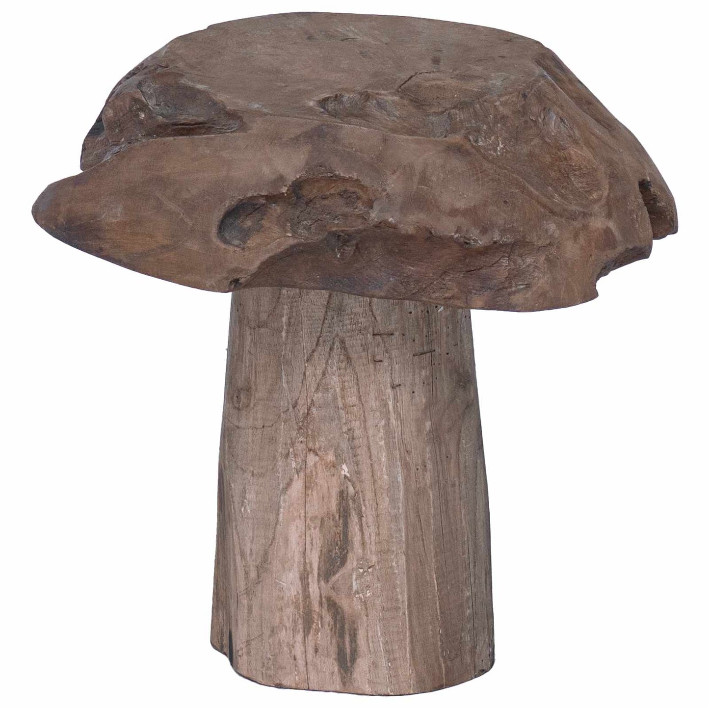 Hocker Natur 35 x 35 x 35 cm Massivholz Teak