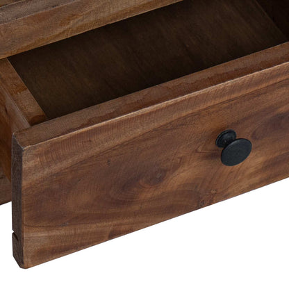 vidaXL Nachttisch Braun 30 x 30 x 47 cm Massives upgecyceltes Holz
