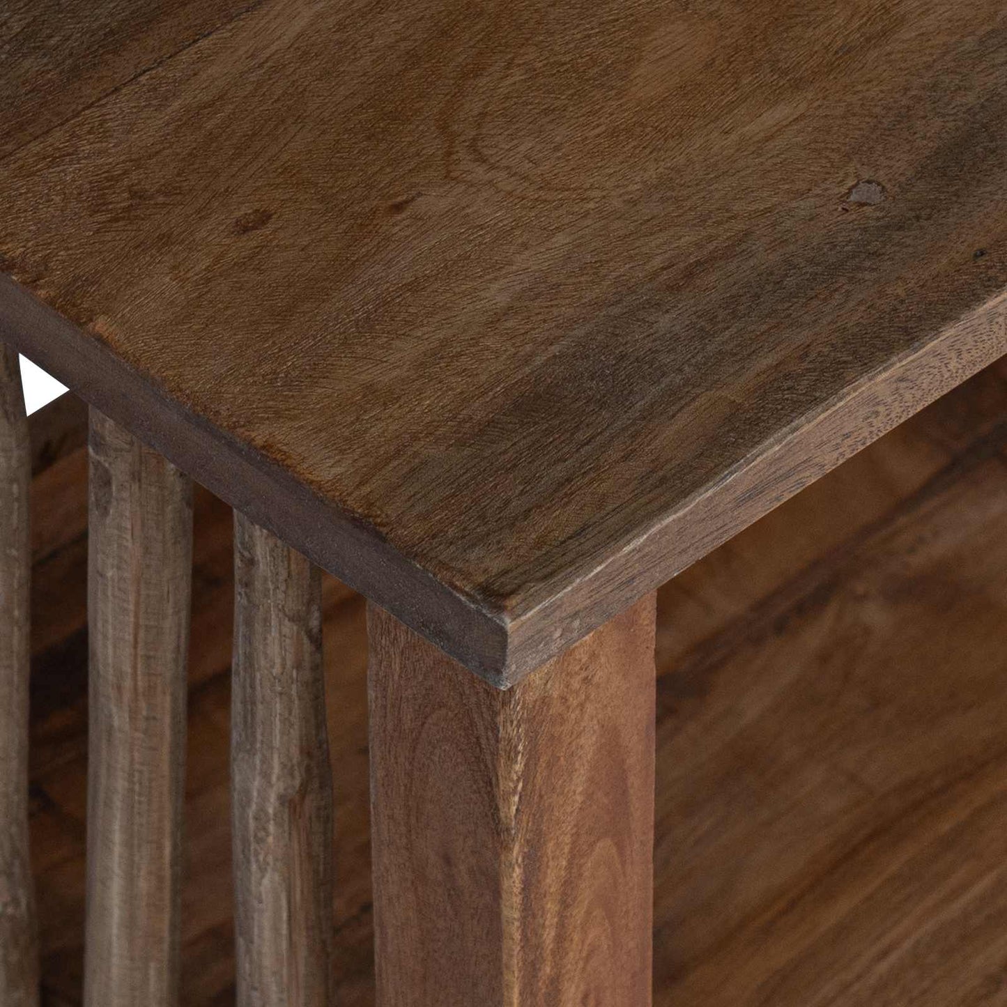 vidaXL Nachttisch Braun 30 x 30 x 47 cm Massives upgecyceltes Holz