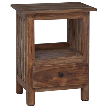 vidaXL Nachttisch Braun 30 x 30 x 47 cm Massives upgecyceltes Holz