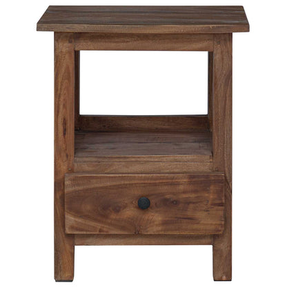 vidaXL Nachttisch Braun 30 x 30 x 47 cm Massives upgecyceltes Holz
