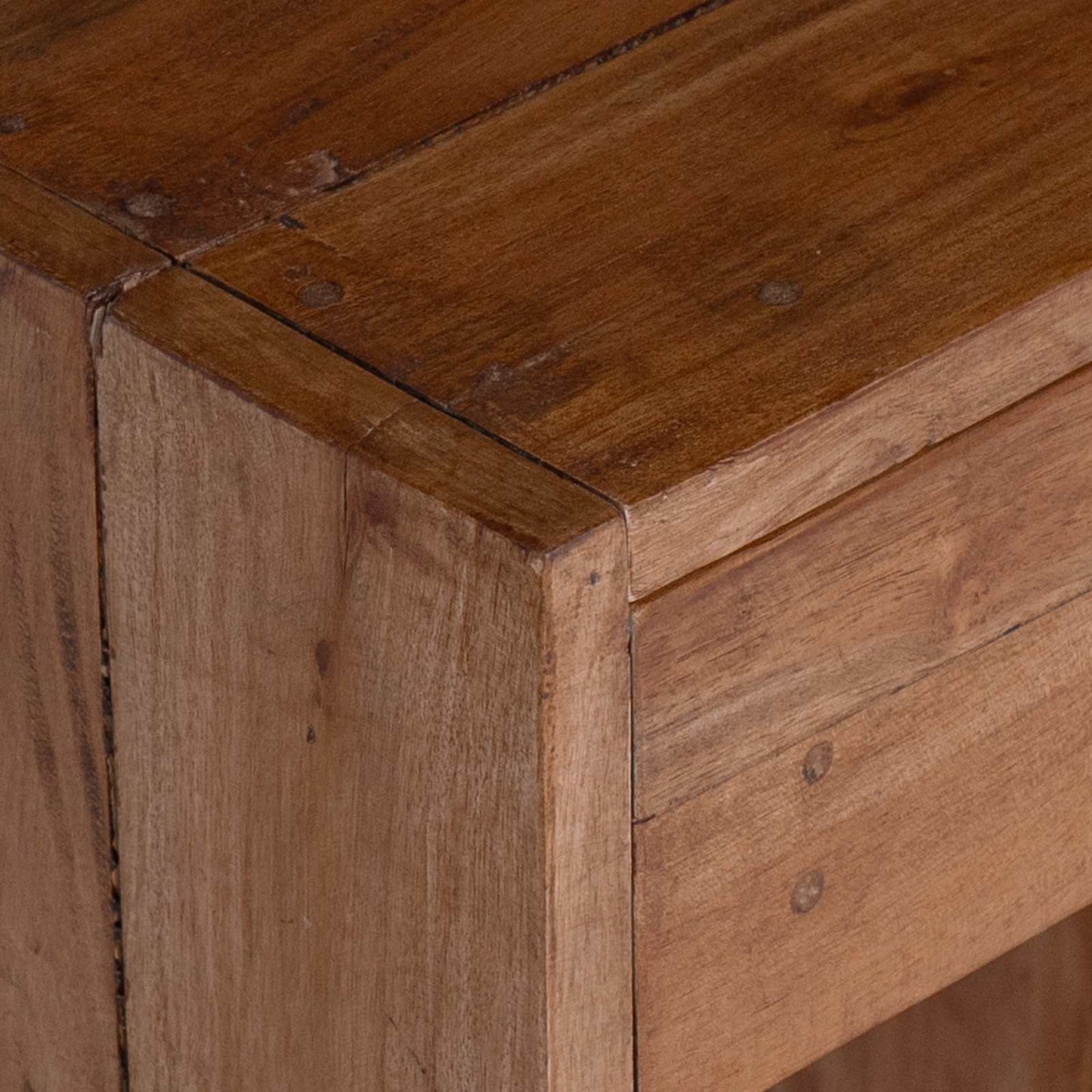 vidaXL Nachttisch Braun 63 x 30 x 79 cm Massives Mahagoni Holz