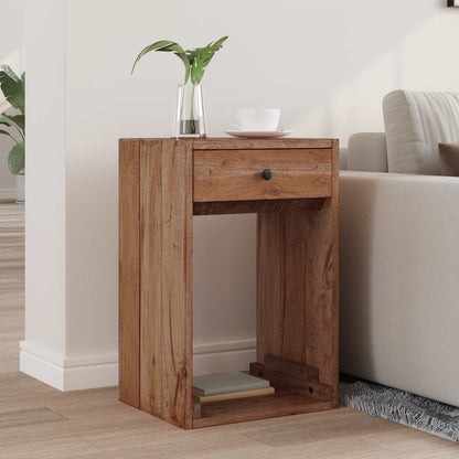 vidaXL Nachttisch Braun 63 x 30 x 79 cm Massives Mahagoni Holz