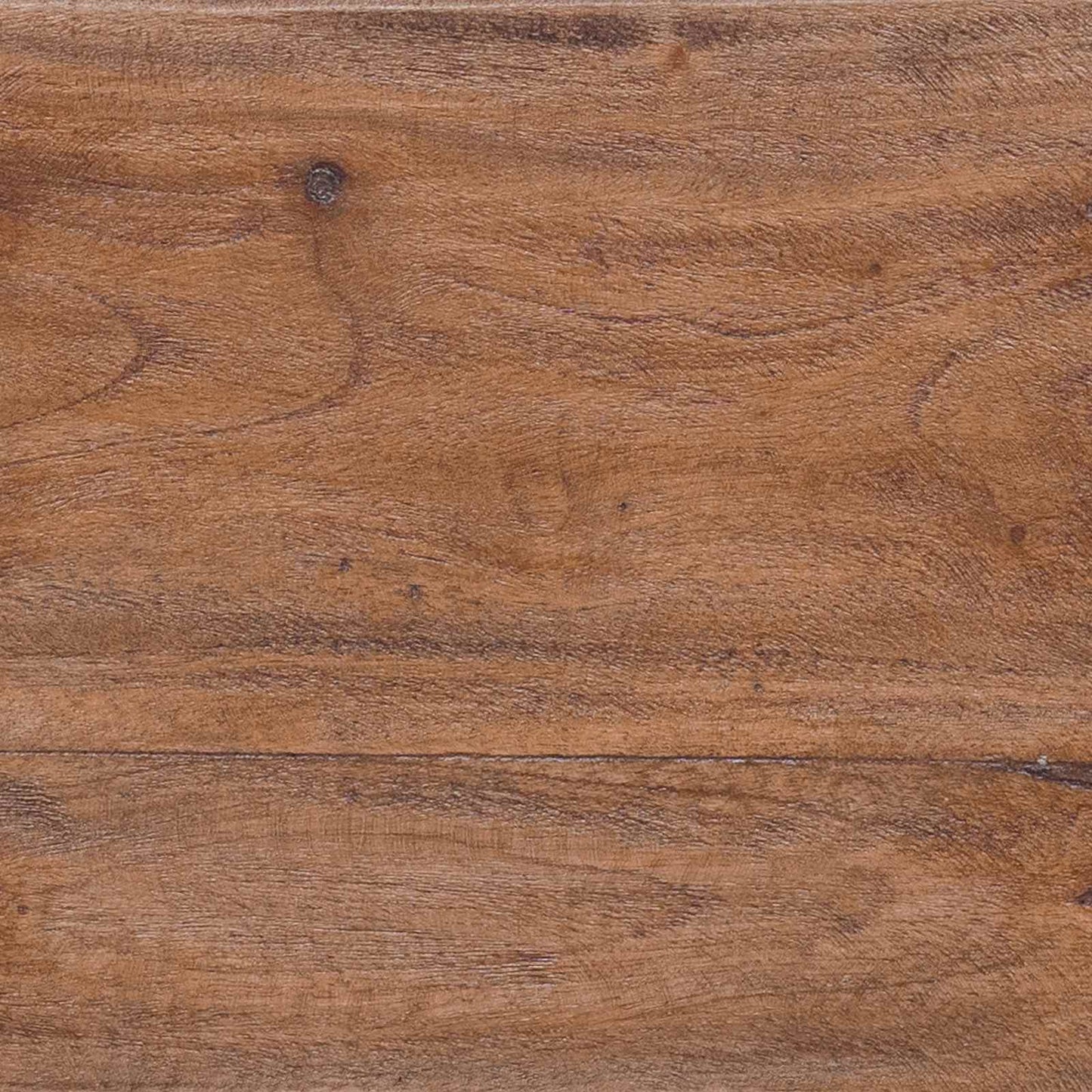 Hocker Natur 40 x 25 x 31 cm Mahagoni Holz