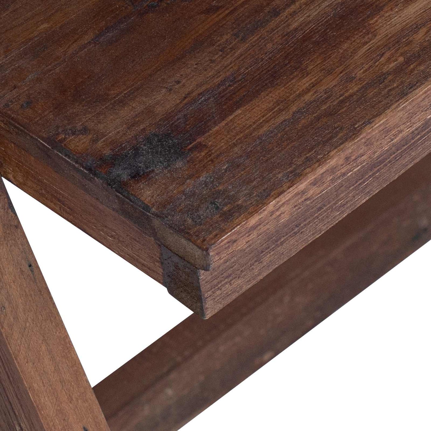 vidaXL Schreibtisch Braun 90 x 50 x 103 cm Massives upgecyceltes Holz