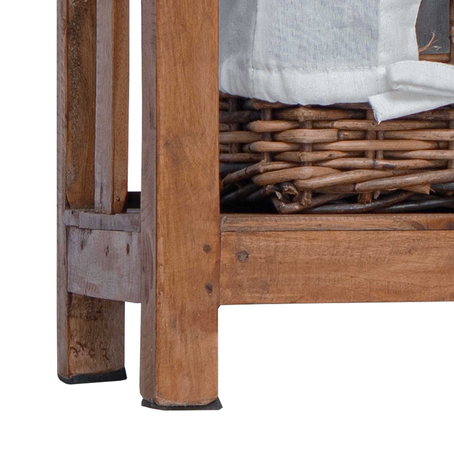 Beistelltisch Braun Massivholz Mahagoni