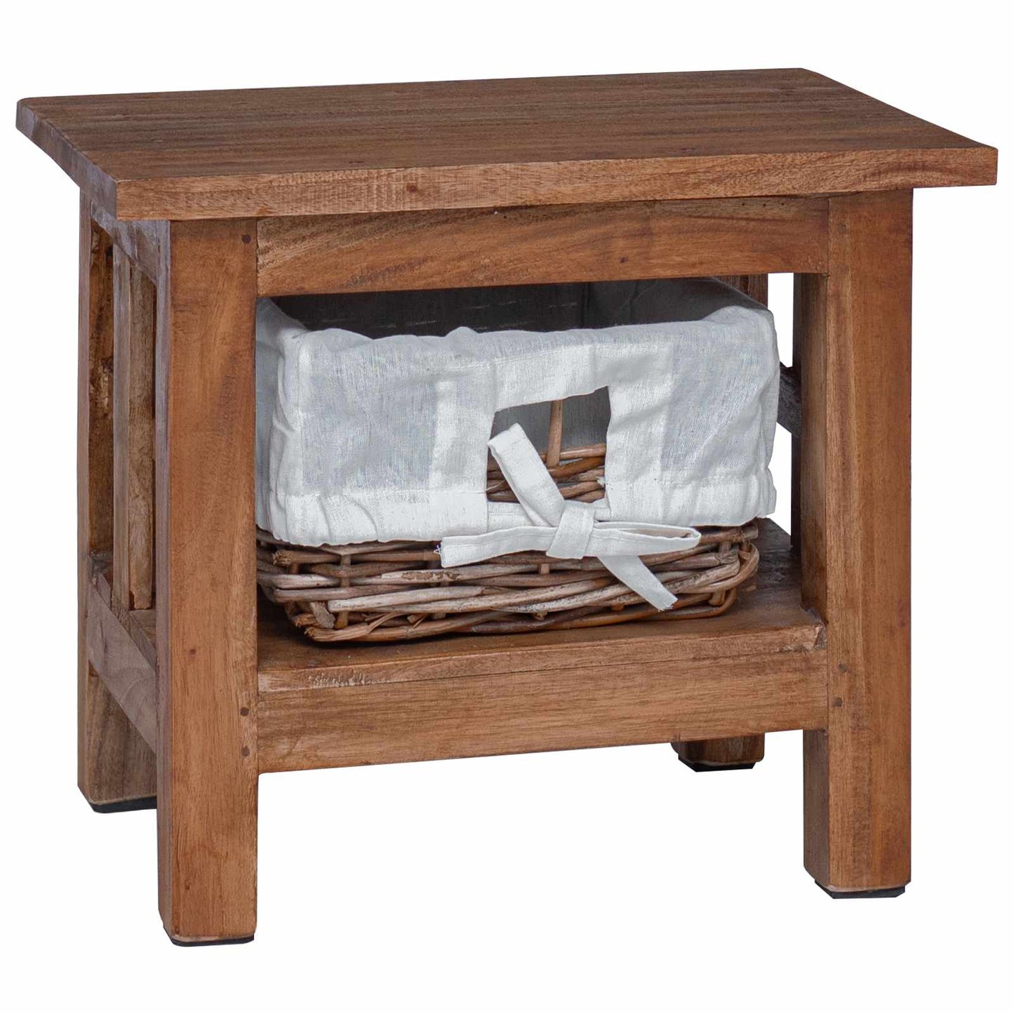 Beistelltisch Braun Massivholz Mahagoni