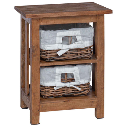 Beistelltisch Braun Massivholz Mahagoni