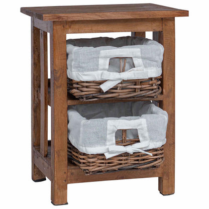 Beistelltisch Braun Massivholz Mahagoni