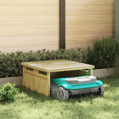 vidaXL Mähroboter-Garage Braun 73.5 x 81.5 x 38.5 cm