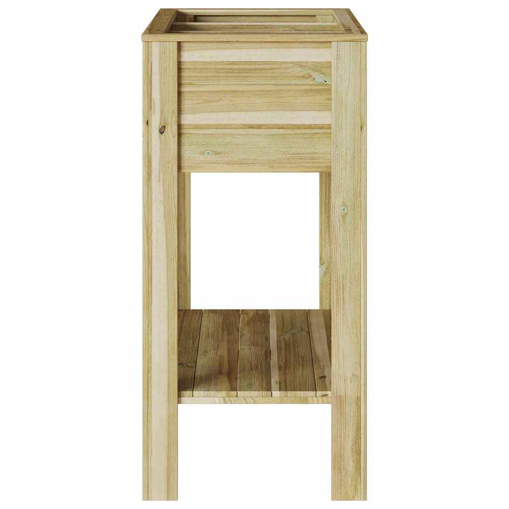 vidaXL Hoher Pflanzer mit Regal Braun 85,5 x 46,5 x 96 cm