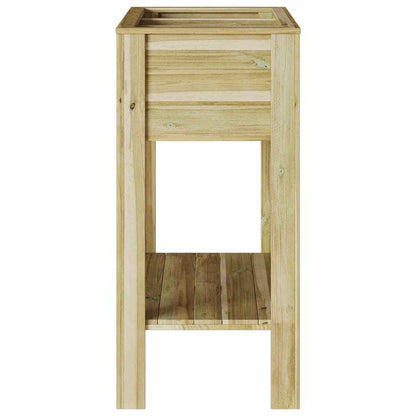 vidaXL Hoher Pflanzer mit Regal Braun 85,5 x 46,5 x 96 cm
