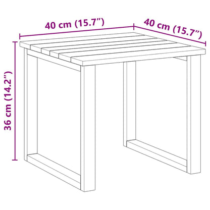 Tisch Natur 40 x 40 x 36 cm Imprägniertes Kiefernholz