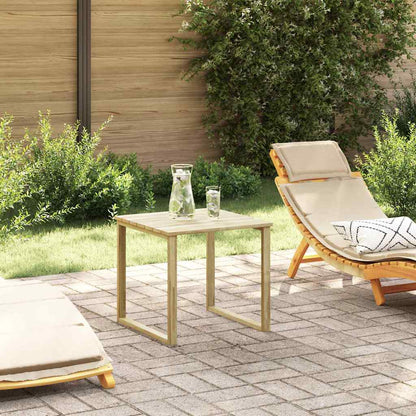 vidaXL Tisch Natur 50,5 x 50 x 46 cm Imprägniertes Kiefernholz