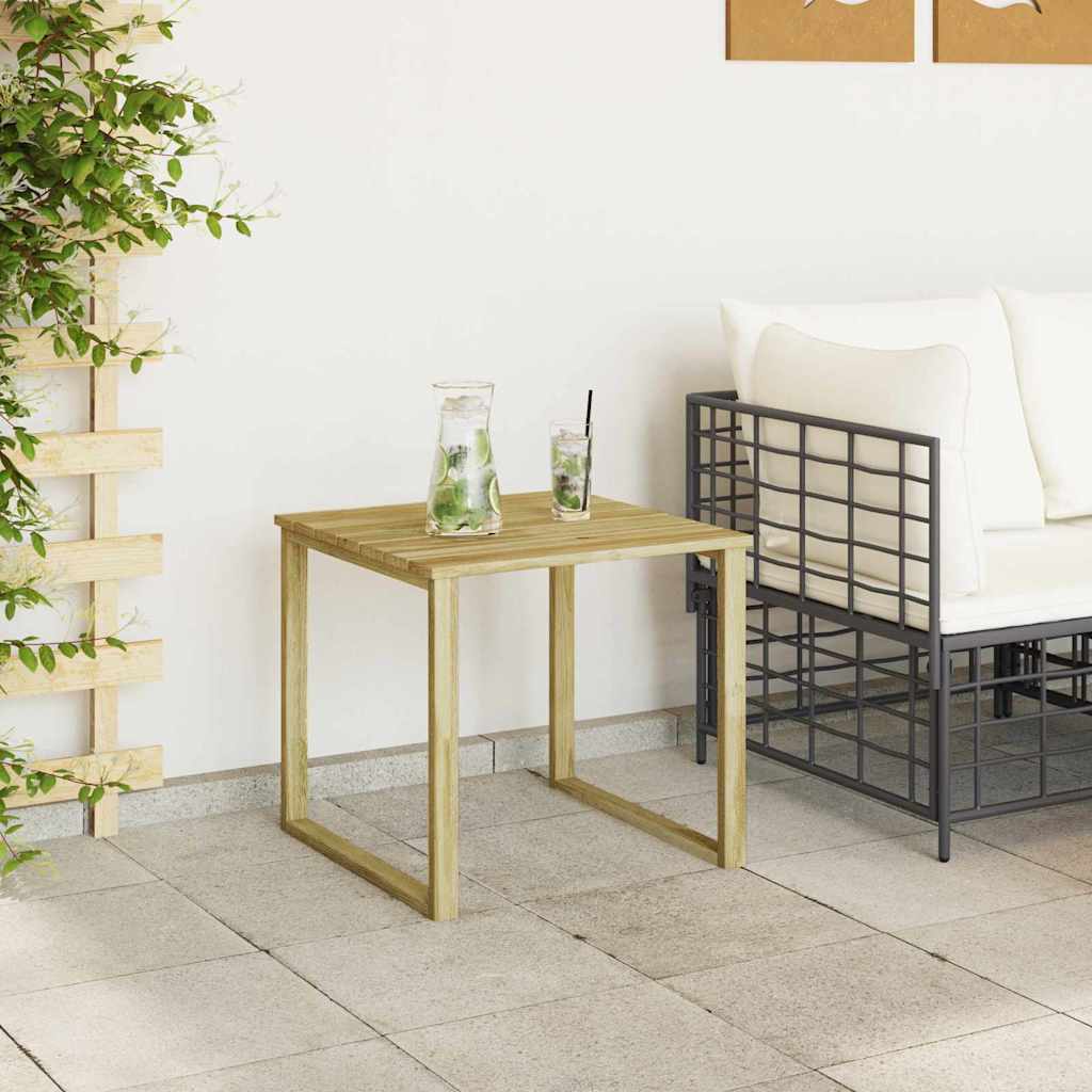 vidaXL Tisch Natur 50,5 x 50 x 46 cm Imprägniertes Kiefernholz