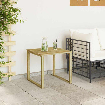 vidaXL Tisch Natur 50,5 x 50 x 46 cm Imprägniertes Kiefernholz