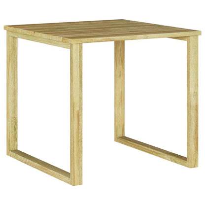 vidaXL Tisch Natur 50,5 x 50 x 46 cm Imprägniertes Kiefernholz