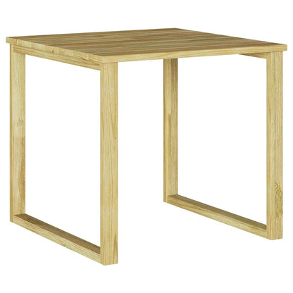 vidaXL Tisch Natur 50,5 x 50 x 46 cm Imprägniertes Kiefernholz