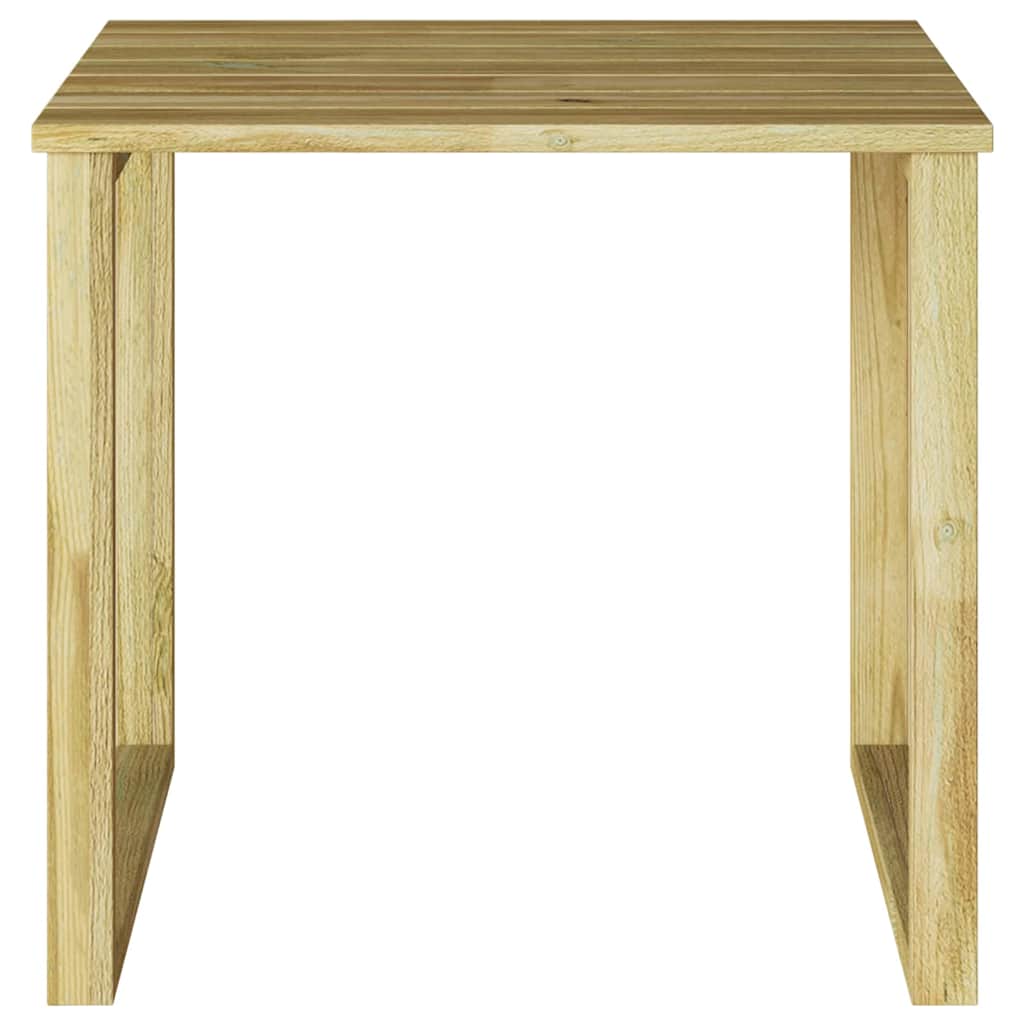 vidaXL Tisch Natur 50,5 x 50 x 46 cm Imprägniertes Kiefernholz