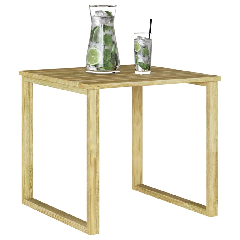 vidaXL Tisch Natur 50,5 x 50 x 46 cm Imprägniertes Kiefernholz