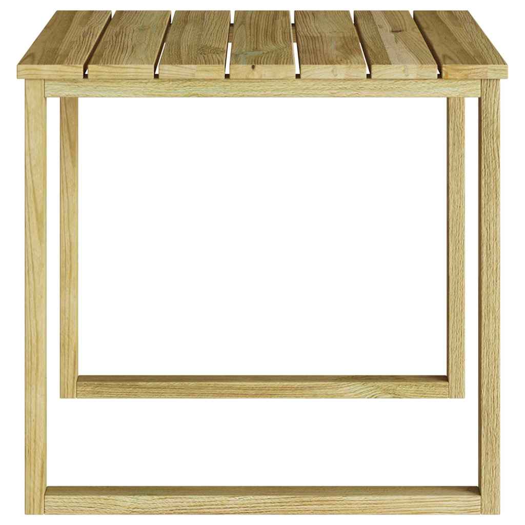 vidaXL Tisch Natur 50,5 x 50 x 46 cm Imprägniertes Kiefernholz