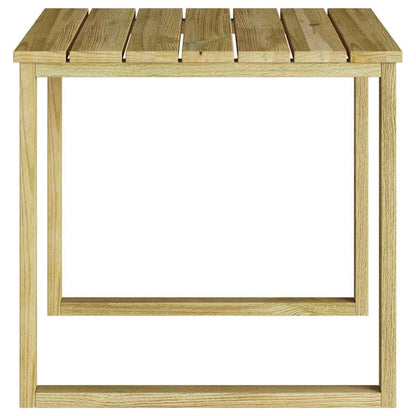 vidaXL Tisch Natur 50,5 x 50 x 46 cm Imprägniertes Kiefernholz
