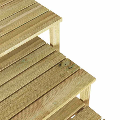 Tisch 3 pcs Natur Imprägniertes Kiefernholz