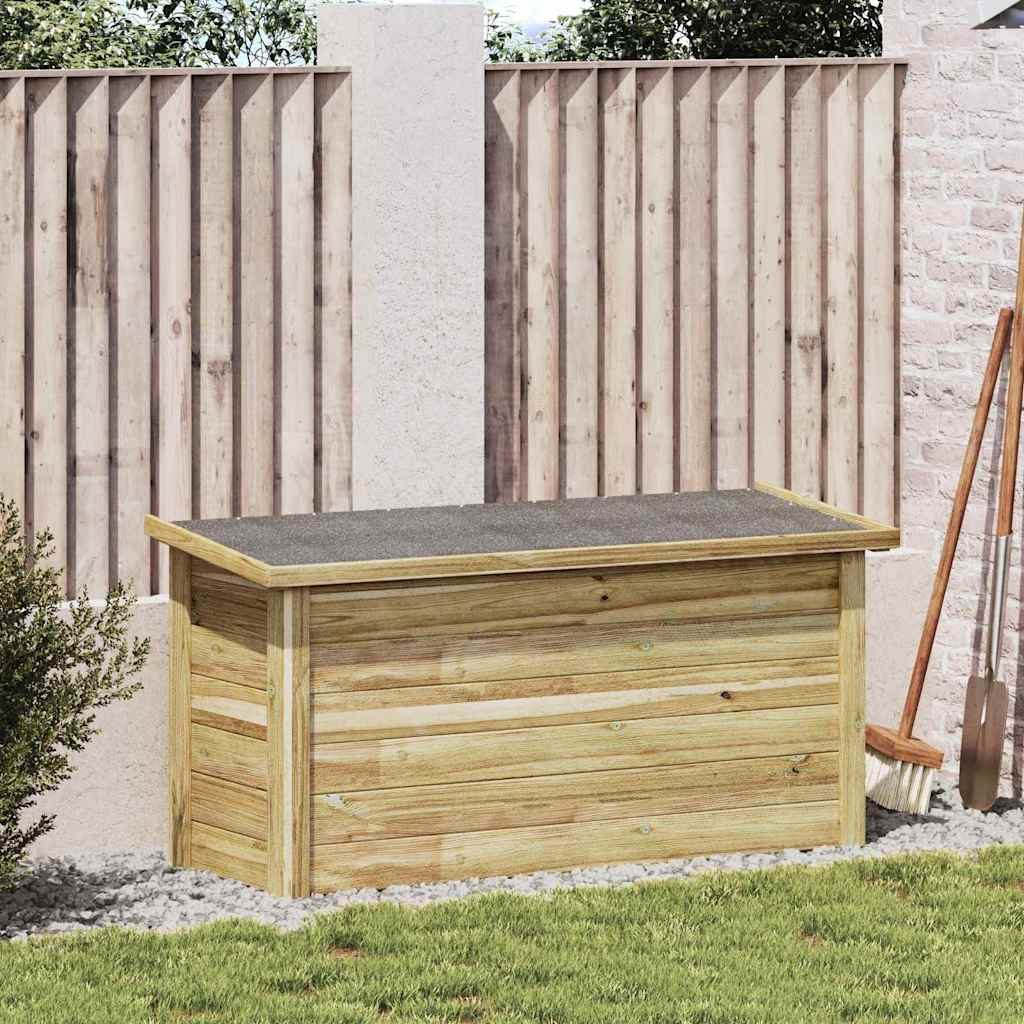 Aufbewahrungsbox mit Speicher Natur 119 x 44,5 x 58 cm