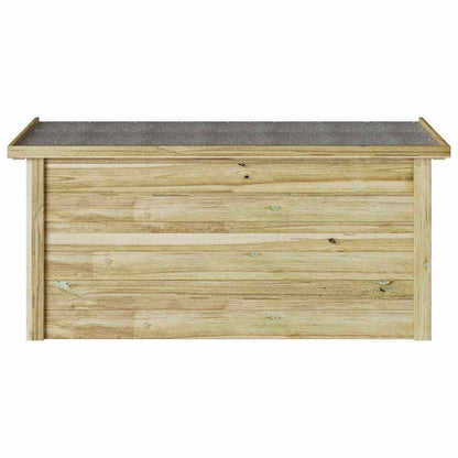 Aufbewahrungsbox mit Speicher Natur 119 x 44,5 x 58 cm