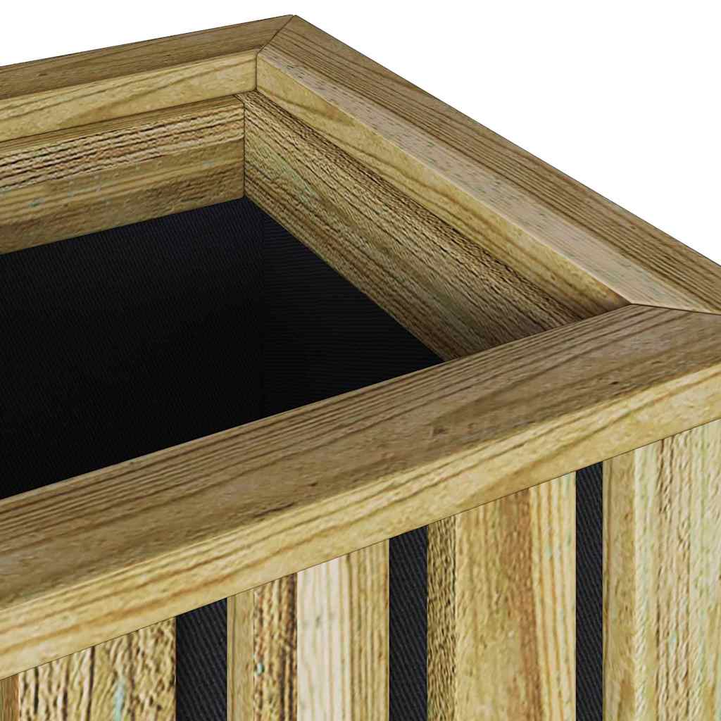 vidaXL Pflanzkästen Braun 33 x 33 x 45 cm Imprägniertes Kiefernholz