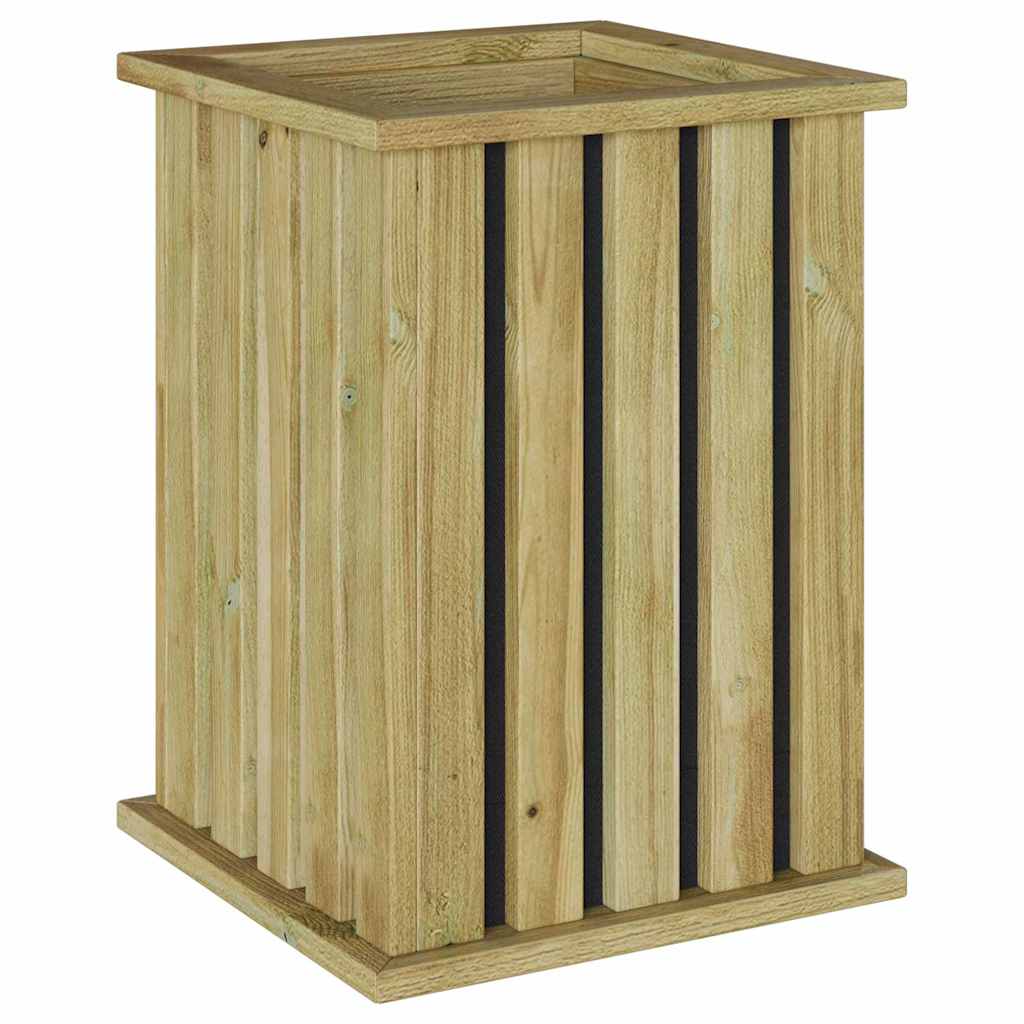 vidaXL Pflanzkästen Braun 33 x 33 x 45 cm Imprägniertes Kiefernholz