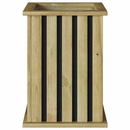 vidaXL Pflanzkästen Braun 33 x 33 x 45 cm Imprägniertes Kiefernholz